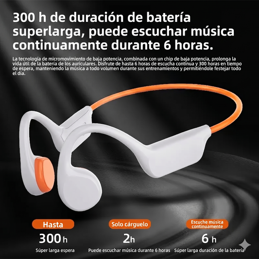 Auriculares ftvclick de conduccion osea resistentes al agua para deportistas